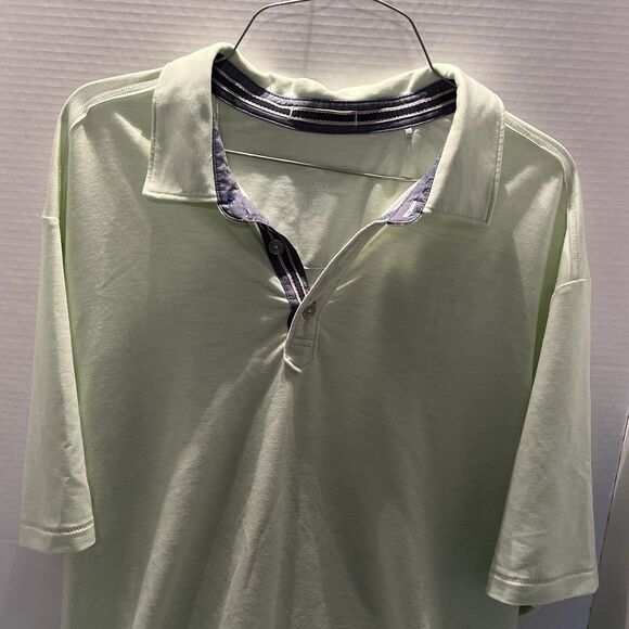 Tommy Bahama Men's Polo Size Large Short Sleeve Bright Green - Picture 2 of 12